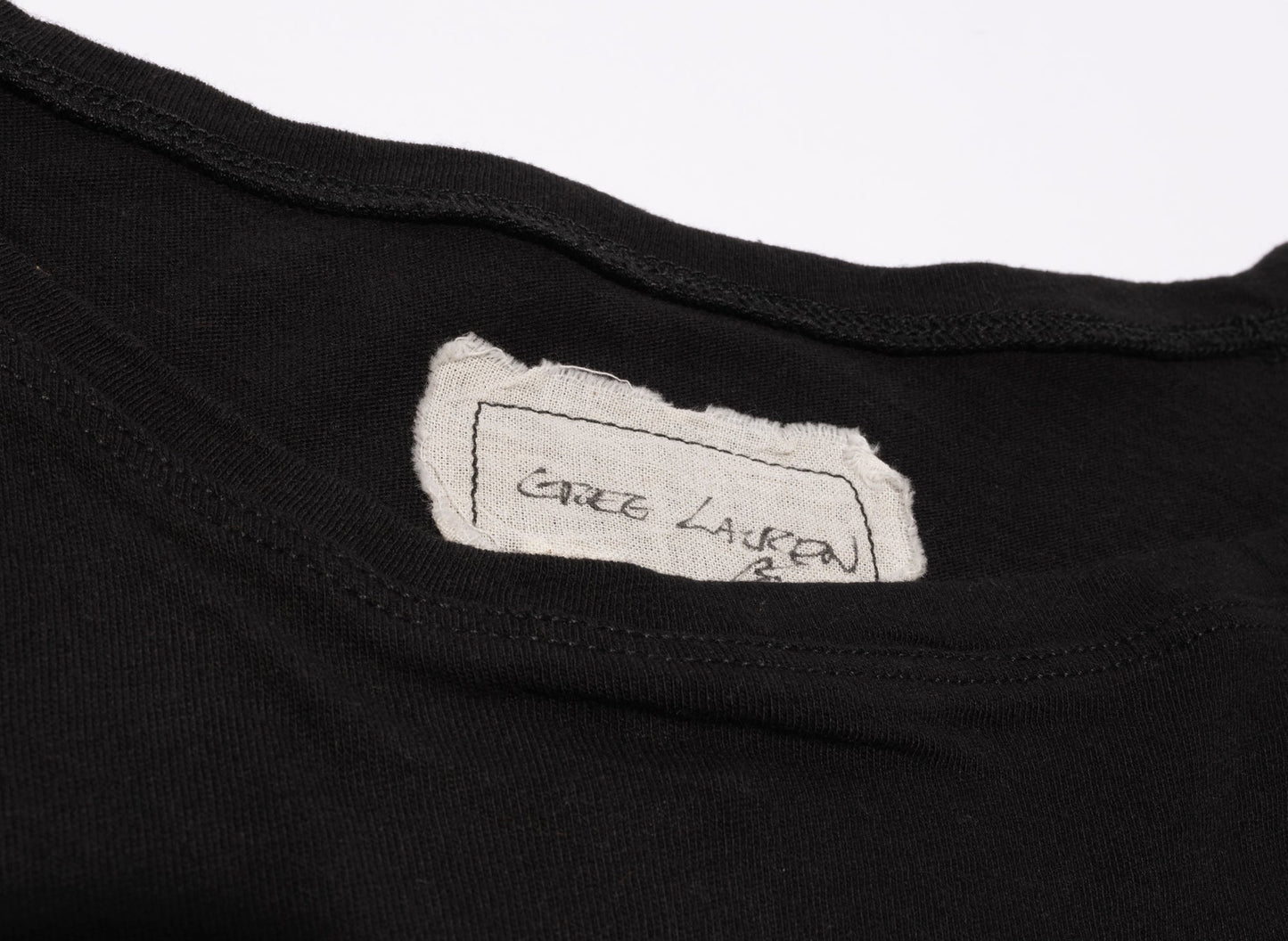 Greg Lauren Plain Tee in Schwarz