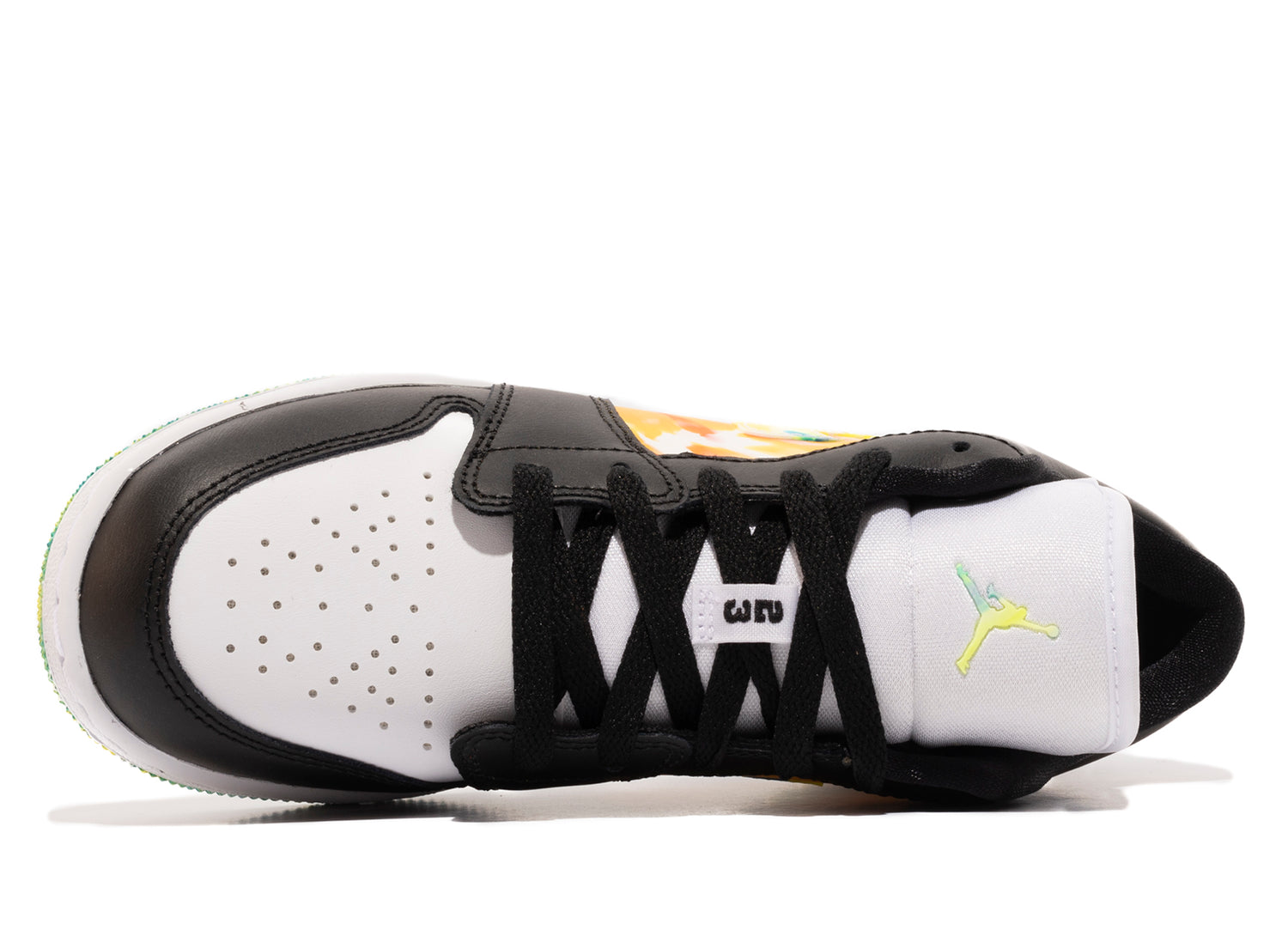 GS Air Jordan 1 Low SE in Black / White / Team Orange / Kumquat - view 4