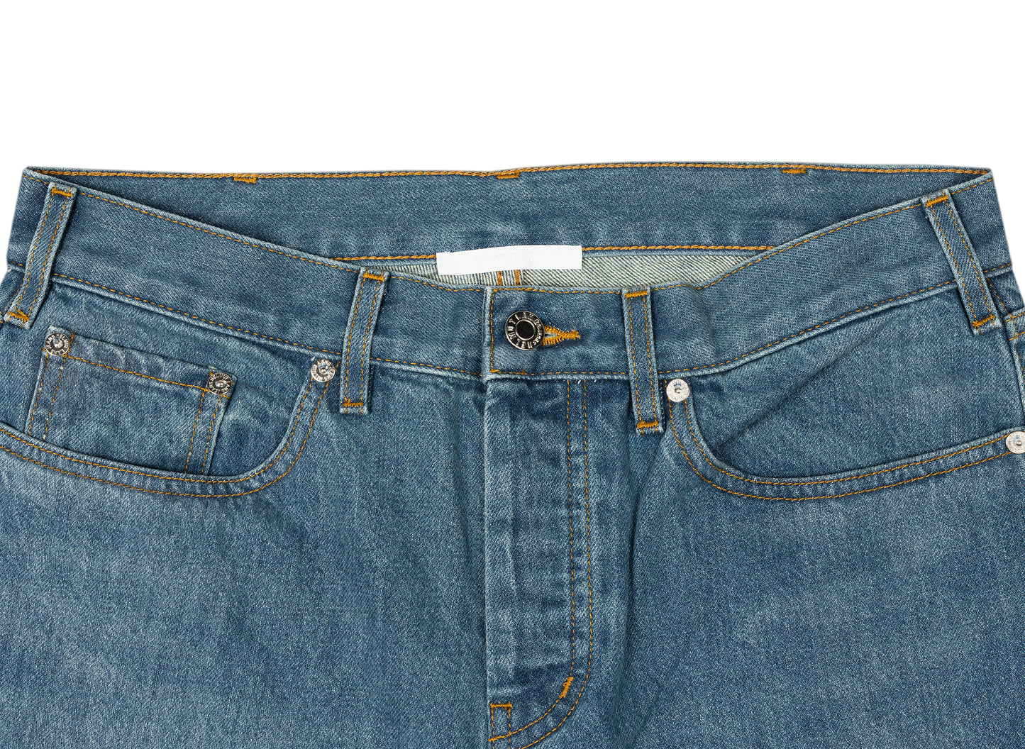 Helmut Lang 1999 Straight Denim Jeans in Mid Dark Wash