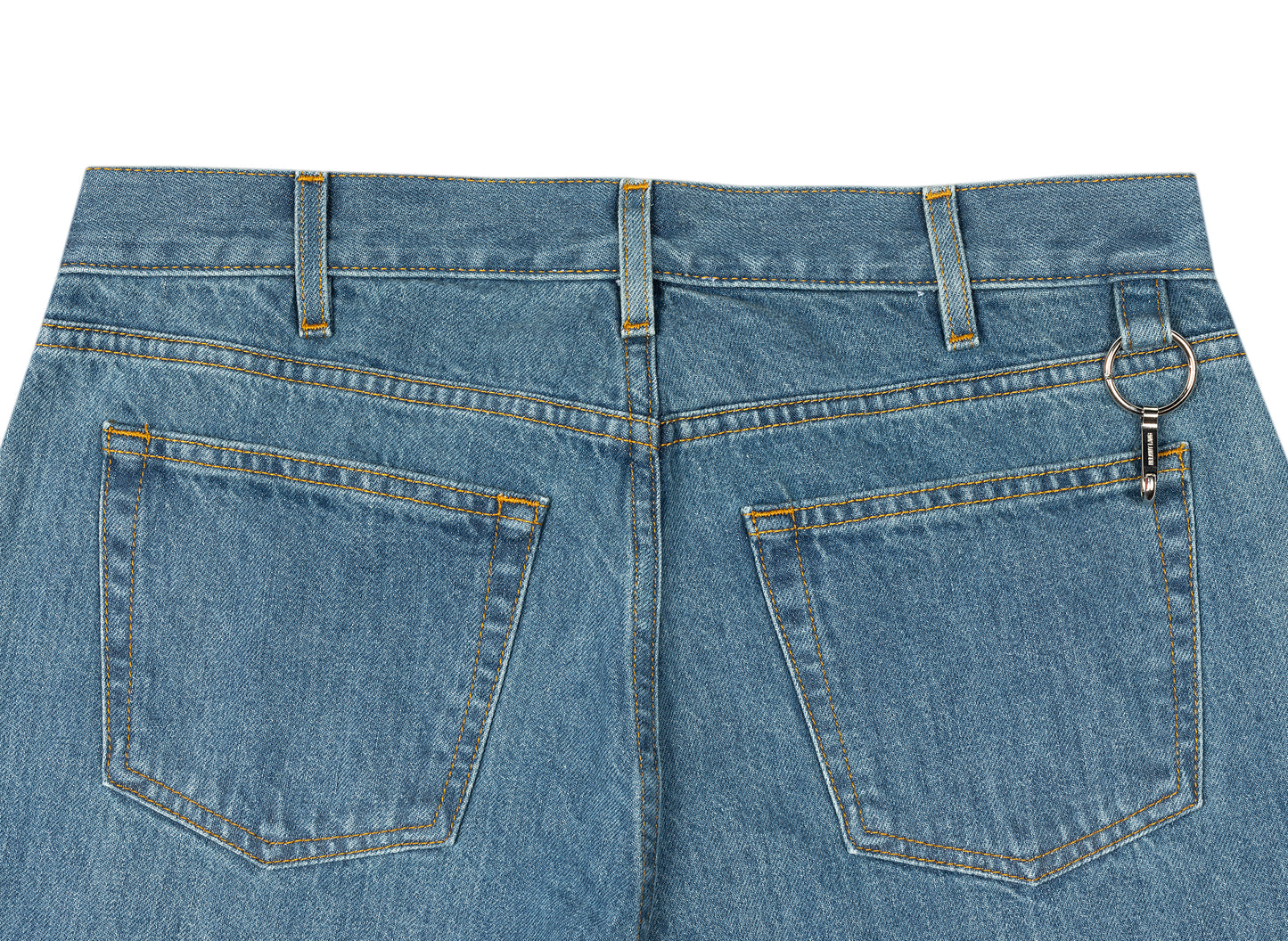 Helmut Lang 1999 Straight Denim Jeans in Mid Dark Wash