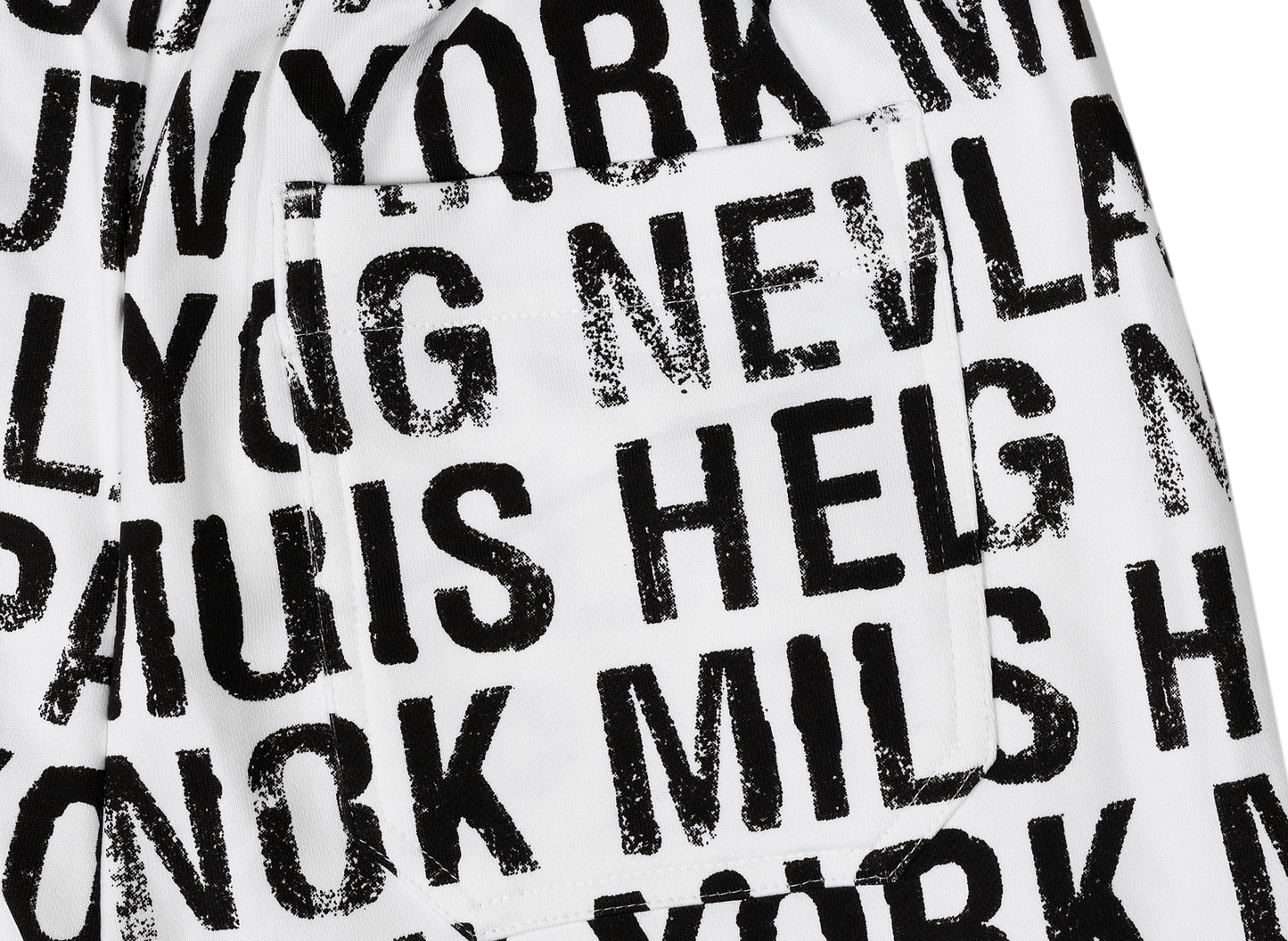 Helmut Lang All-Over Joggers in White