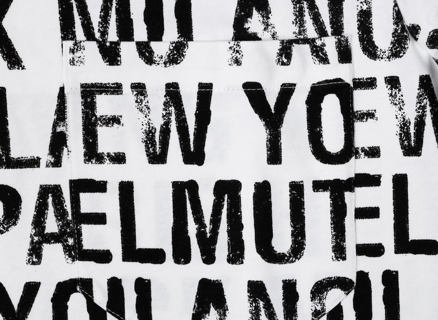 Camiseta Helmut Lang con estampado integral