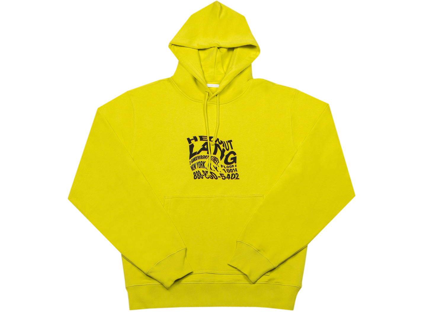 Helmut Lang Warp Hoodie in Bold Lime