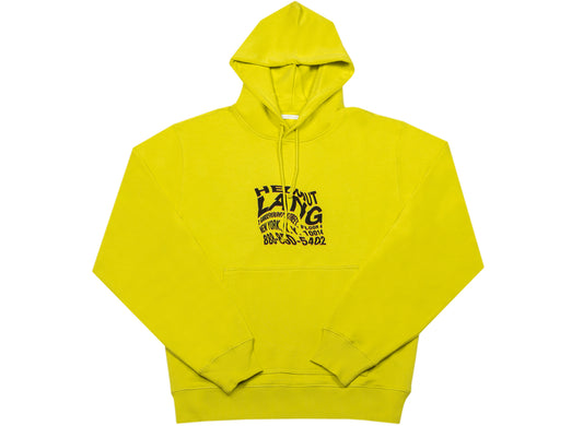 Helmut Lang Warp Hoodie in Bold Lime