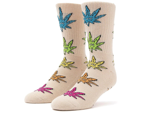 HUF 420 Buddy Crew Socks in Natural