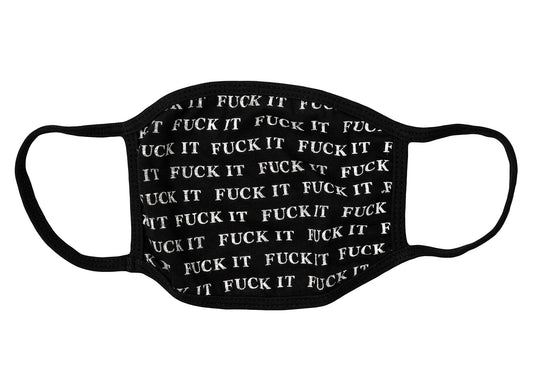 HUF Fuck It Face Mask in Black