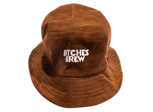 HUF Get Up With It Corduroy Bucket Hat in Chocolate