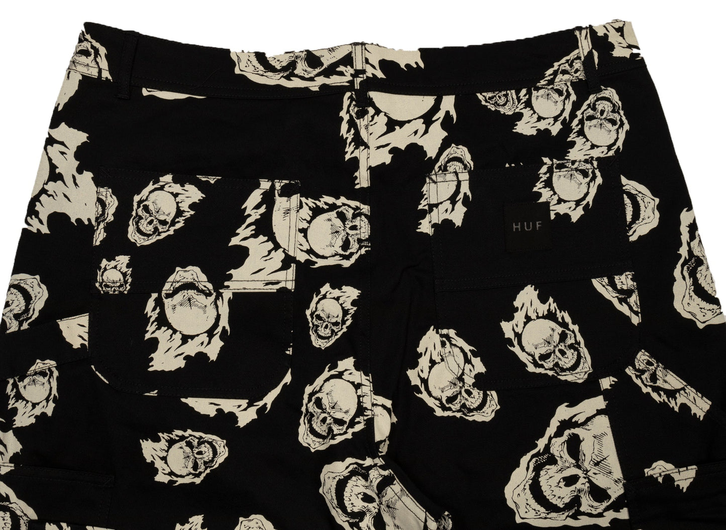 Pantalones de Pintor HUF Ghost Rider en Negro