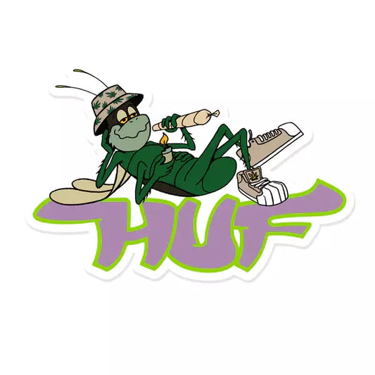 HUF Grasshopper Sticker in Purple