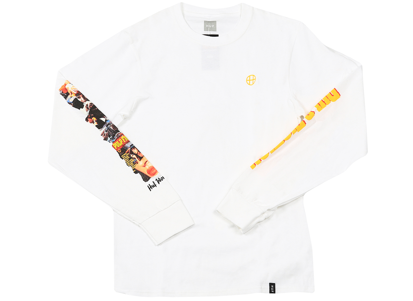HUF Pulp Fiction Collage L/S Shirt in White
