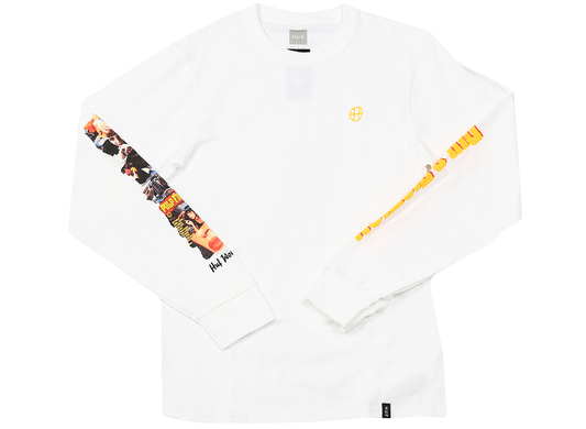HUF Pulp Fiction Collage L/S Shirt in White