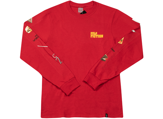 HUF Pulp Props Longsleeve Tee in Red
