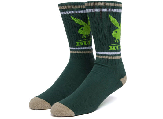 HUF Rabbit Head Crew Socks in Forest Green