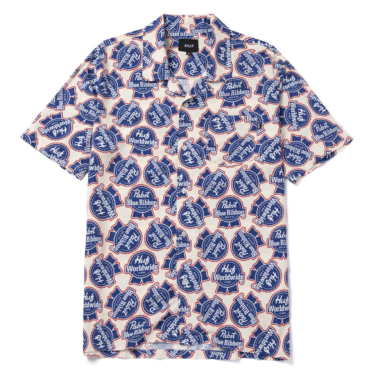 Camisa Tejida de Manga Corta HUF x PBR Rayon