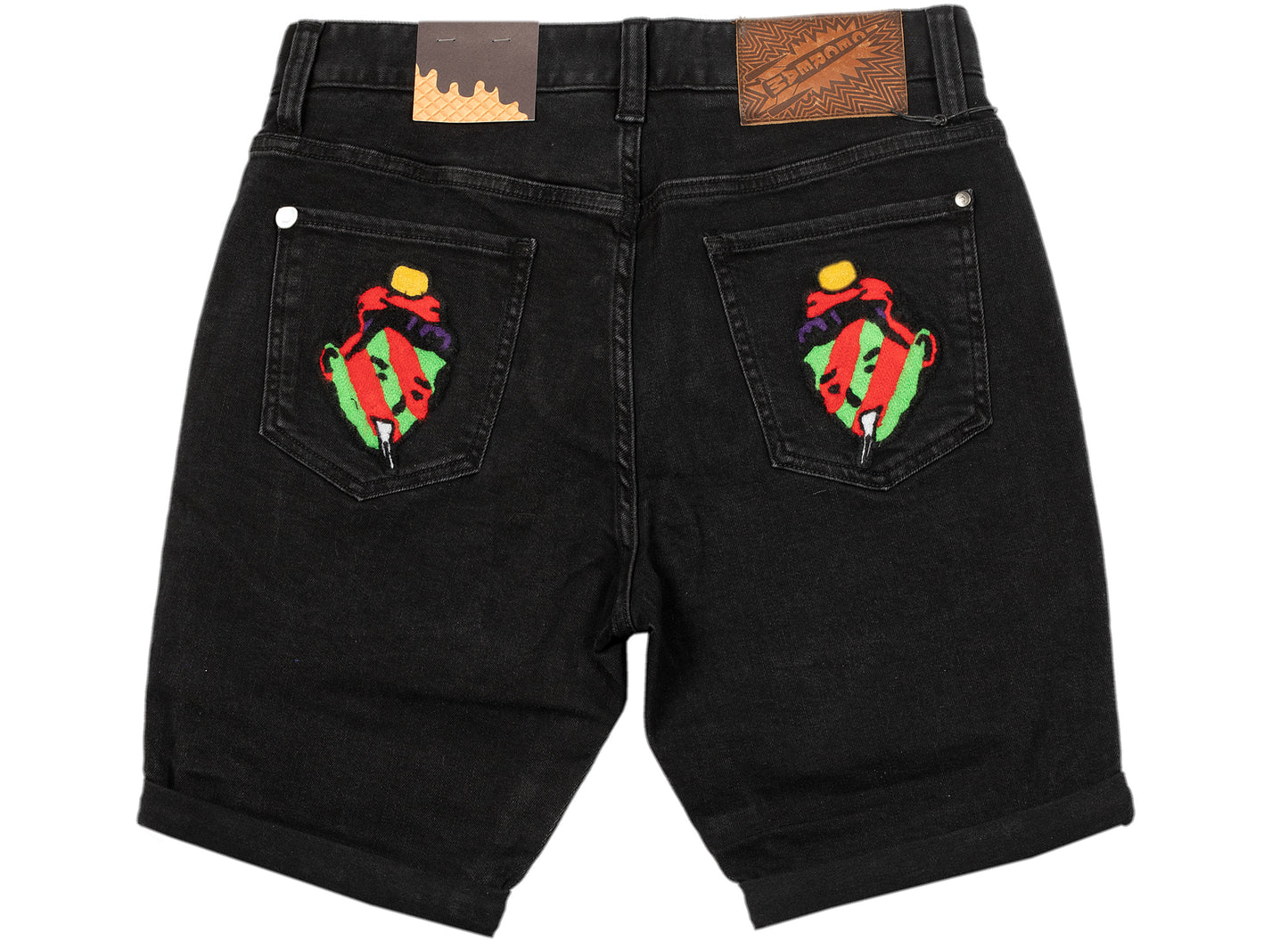 Pantalones Cortos de Mezclilla Negros Ice Cream Beauty