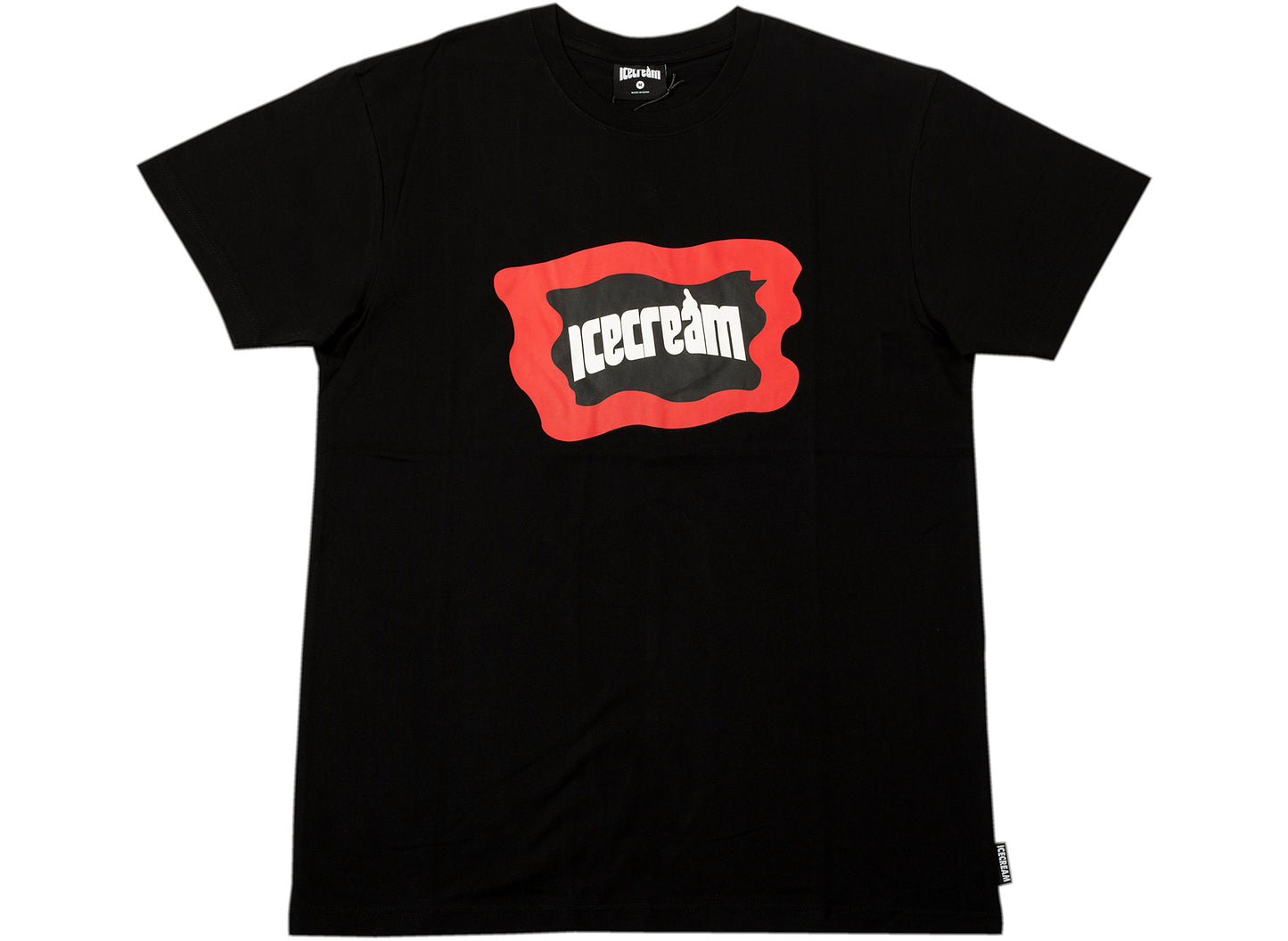 Ice Cream Flag S/S Tee in Black