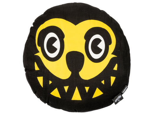 Ice Cream Grin Printed Pillow in Mimosa