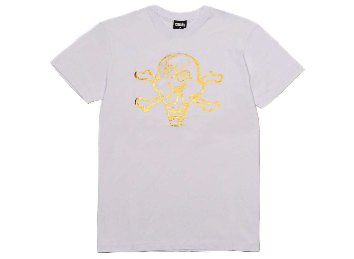 Ice Cream Metallic S/S Tee in White