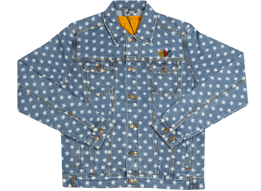 Ice Cream Plague Jacket in Blue Denim