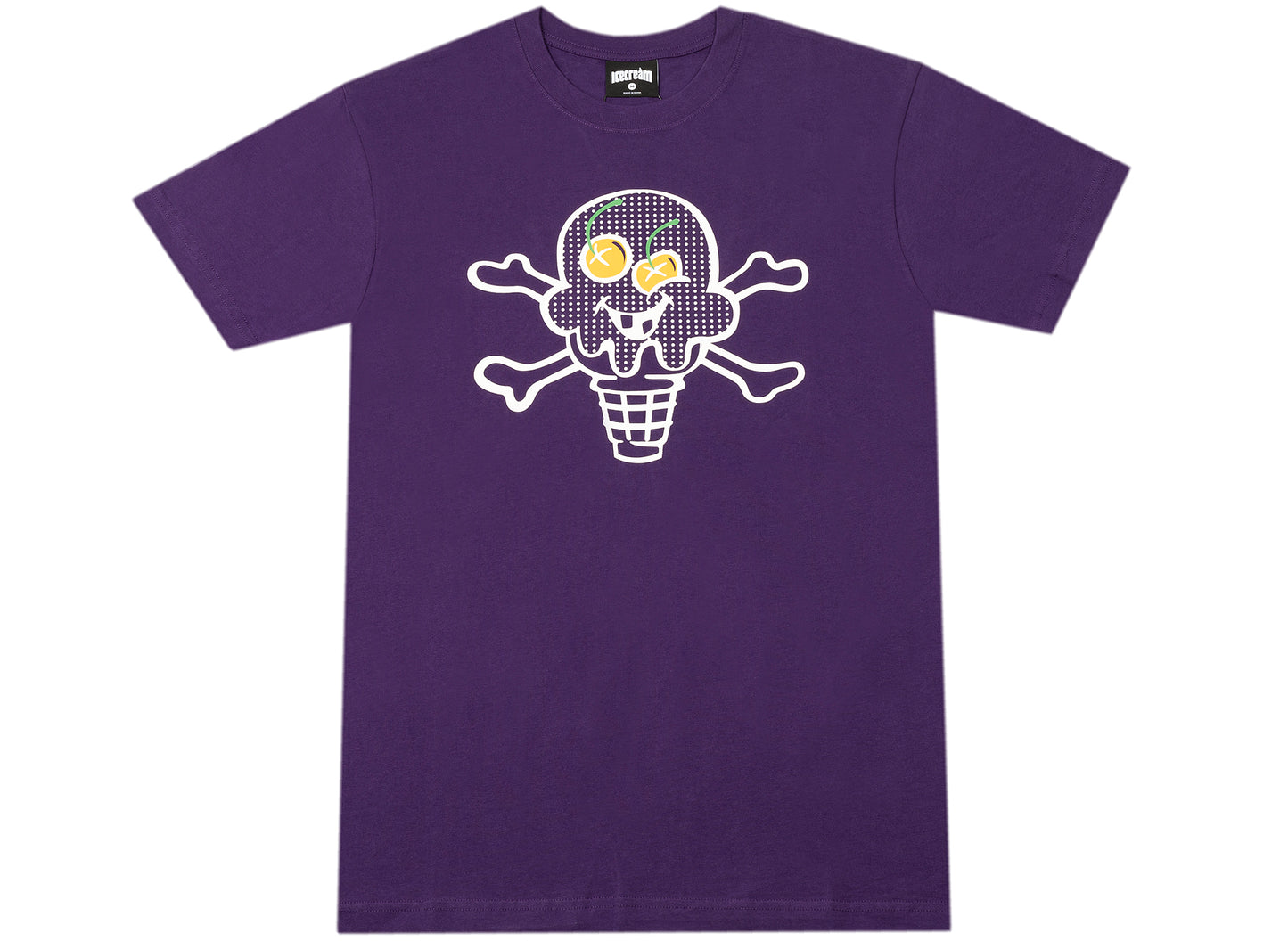Ice Cream Polka S/S Tee in Acai Purple
