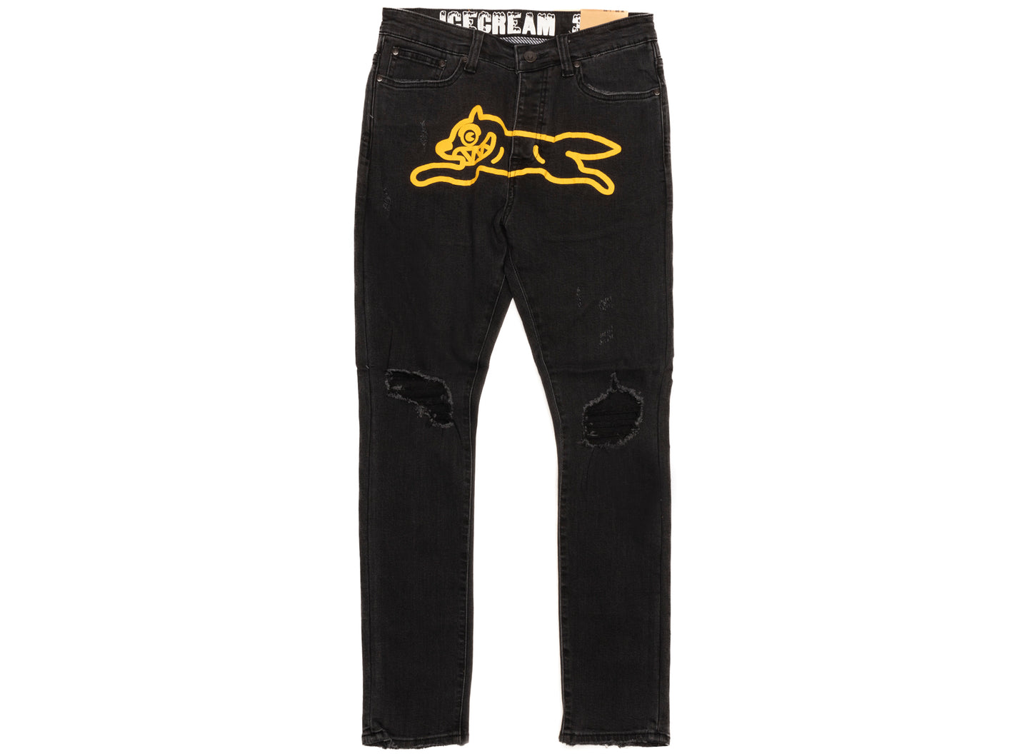 Ice Cream Running Dog Jeans in Black Rinse