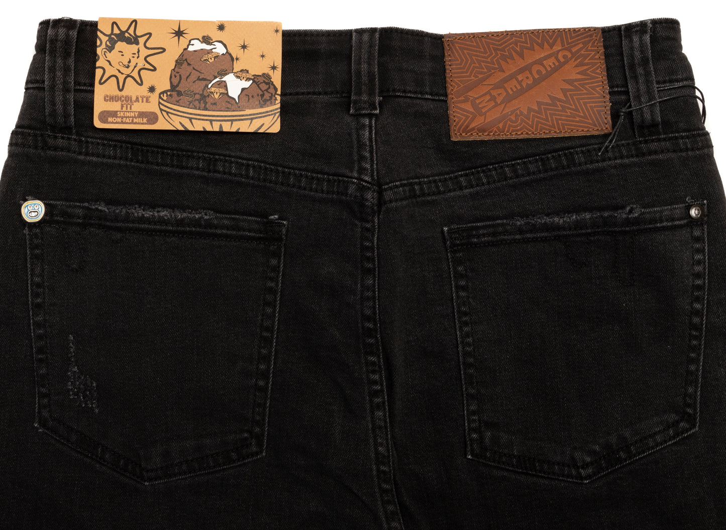 Ice Cream Running Dog Jeans in Black Rinse