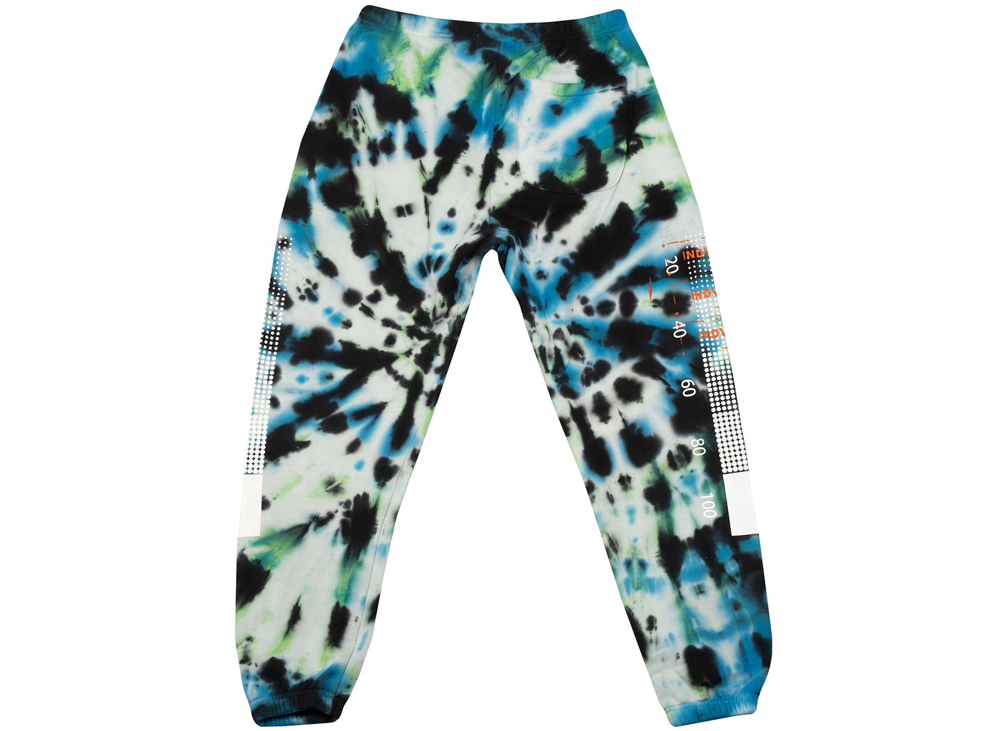INDVLST Test Bar Logo Sweatpants in Tie Dye