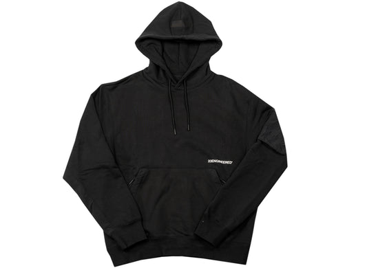 Jordan 23 Engineered Fleece Pullover Hoodie in Black / White