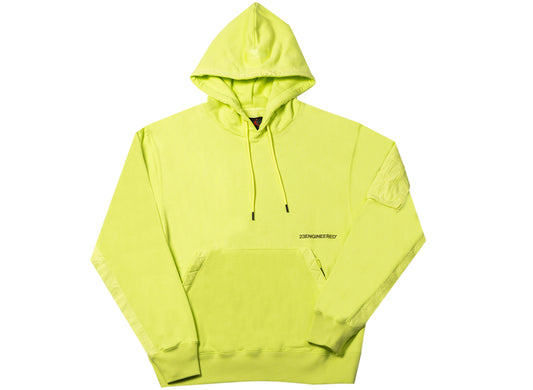 Jordan 23 Engineered Fleece Pullover Hoodie in Light Lemon Twist / Medium Olive