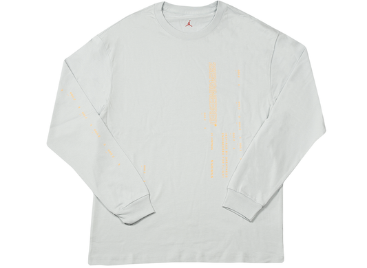 Jordan 23 Engineered L/S in Pure Platinum / Laser Orange