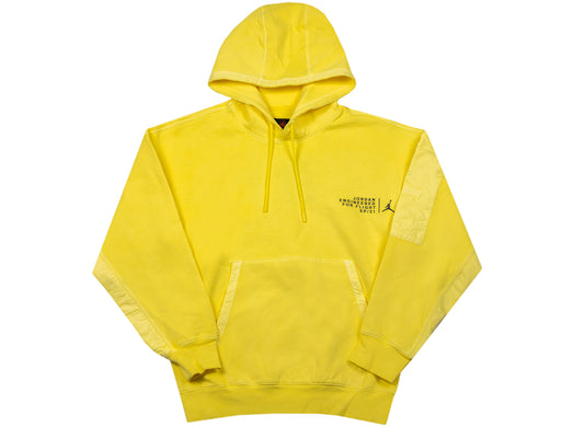 Jordan 23 Engineered Washed Fleece Pullover Hoodie in Opti Yellow / Black