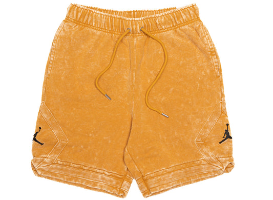 Jordan Essentials Washed Fleeced Shorts in Chutney / Black