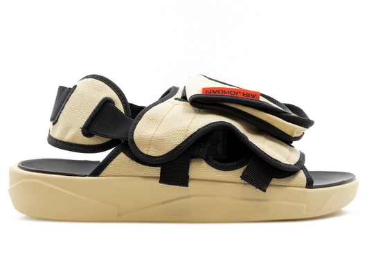 Jordan LS Slides in Beach / University Red / Black / White