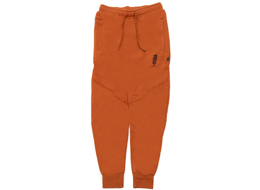 Jordan Zion Performance Pants in Dark Russet / Black