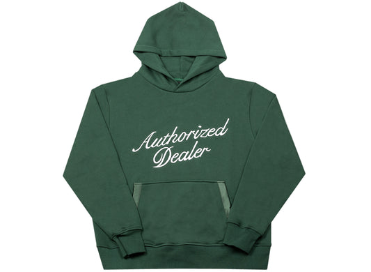 Just Don Authorized Dealer Hoodie in Green / White