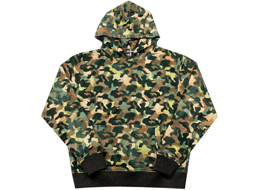 Just Don Camouflage Hoodie in Green / Brown