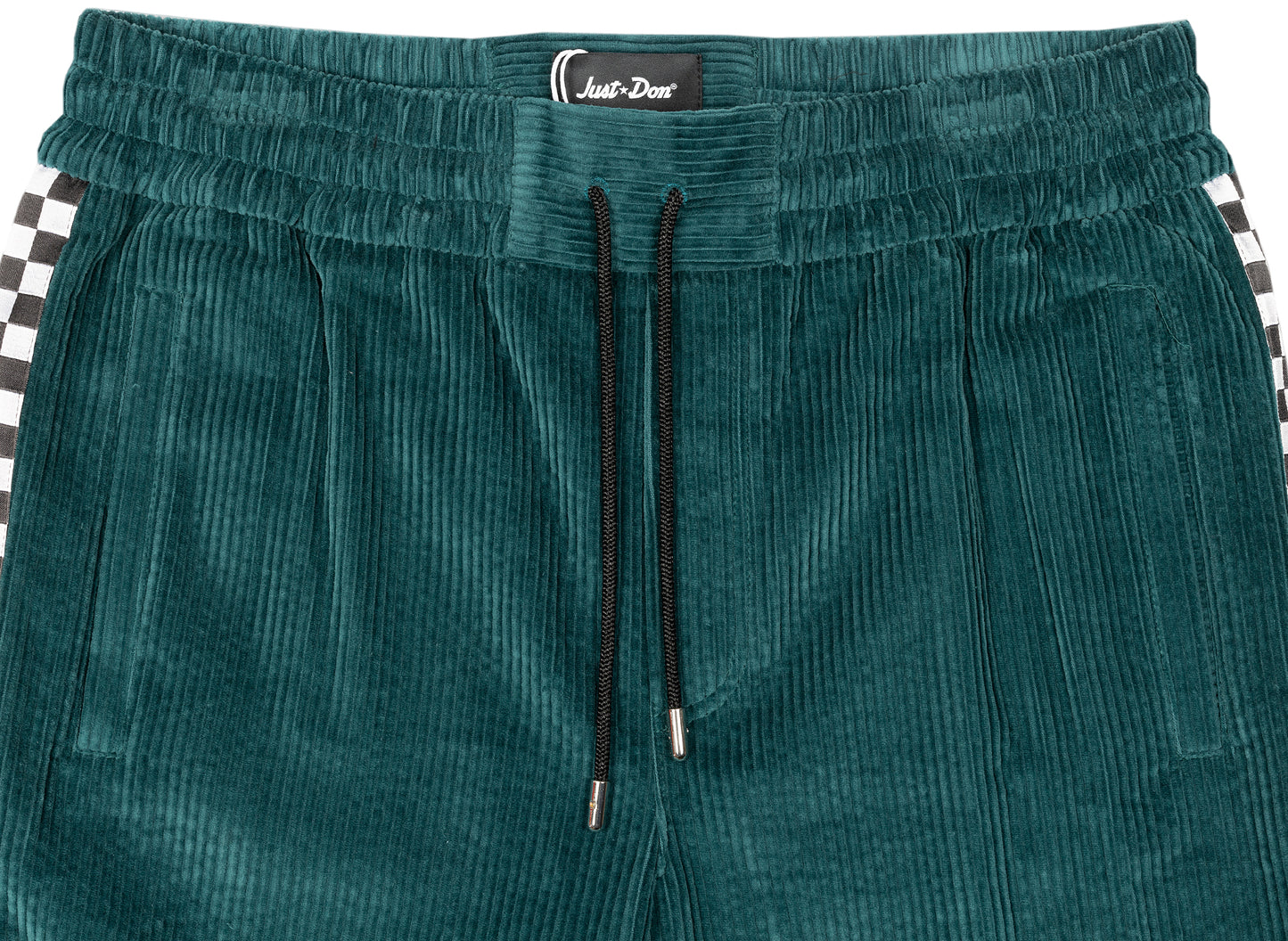 Pantalones de pana con estampado de cuadros Just Don