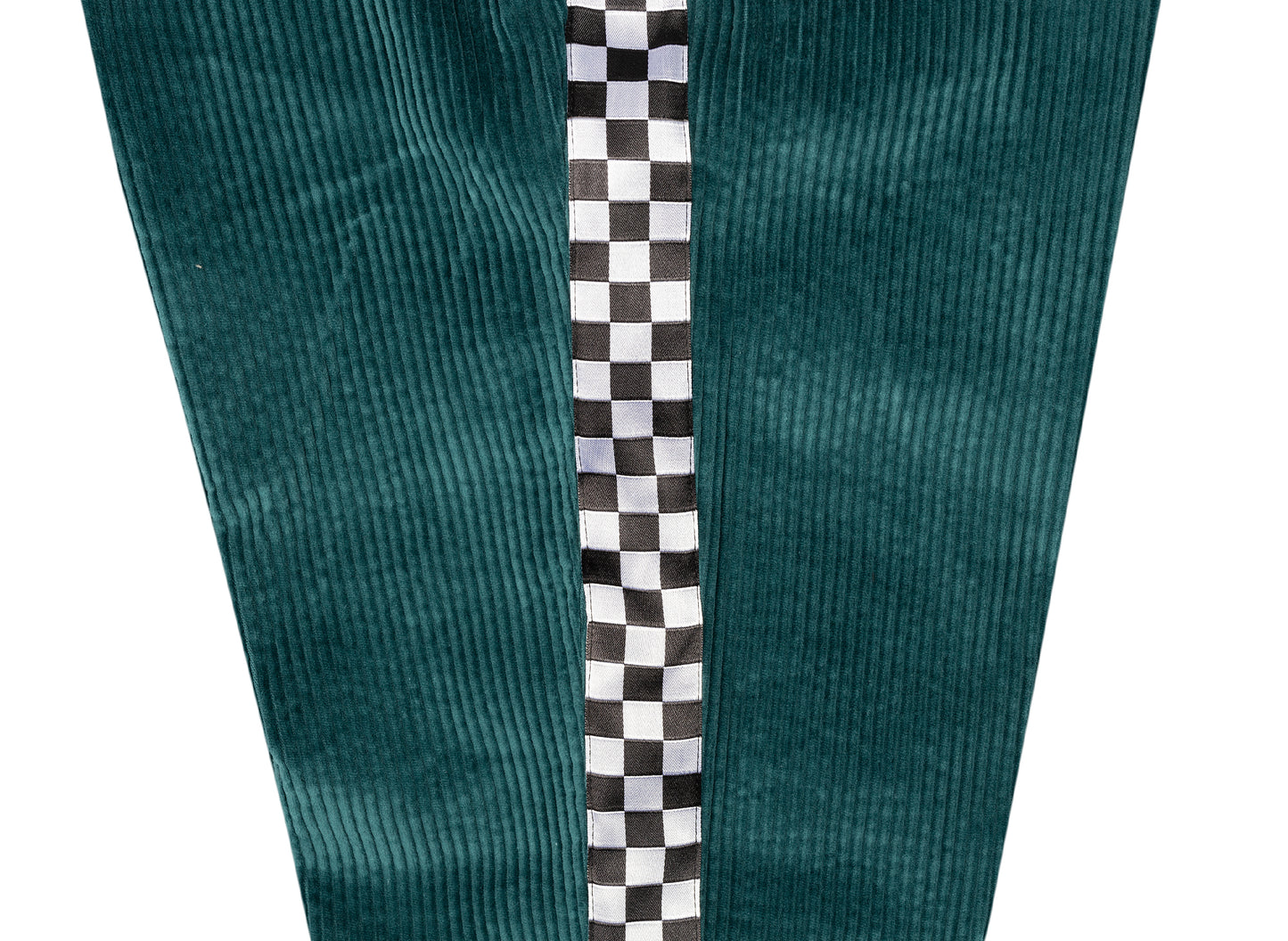 Pantalones de pana con estampado de cuadros Just Don