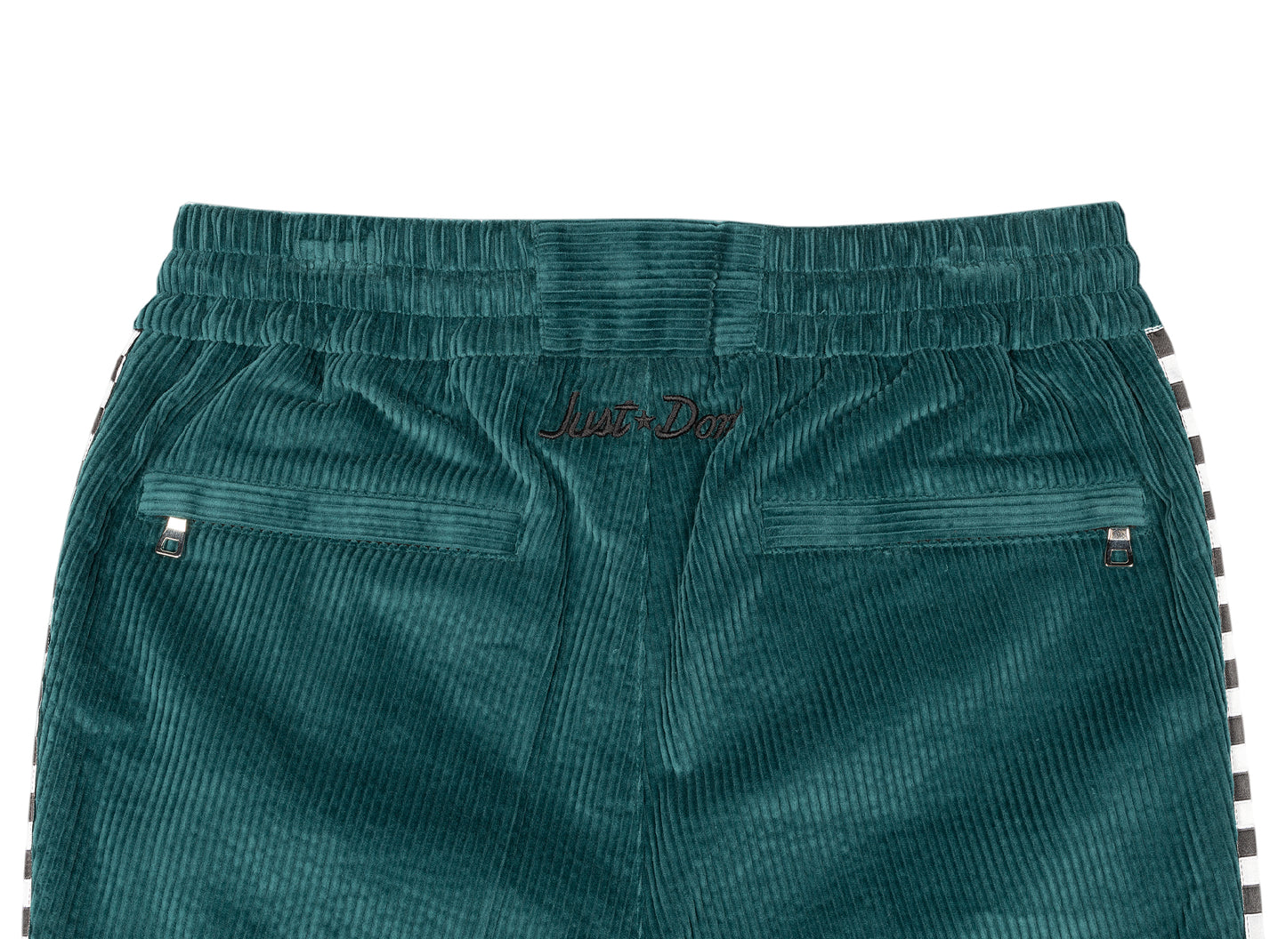 Pantalones de pana con estampado de cuadros Just Don