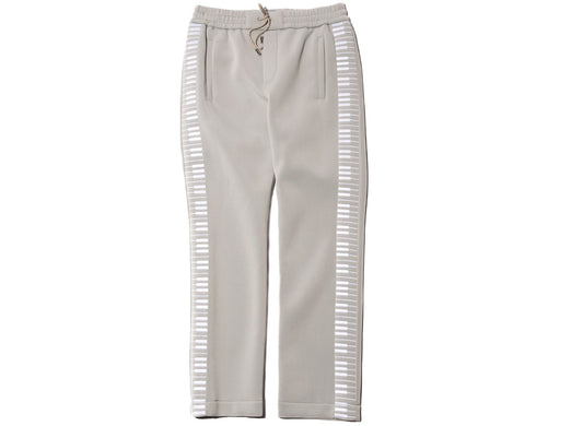 Just Don Keyboard Trousers in Grey / White