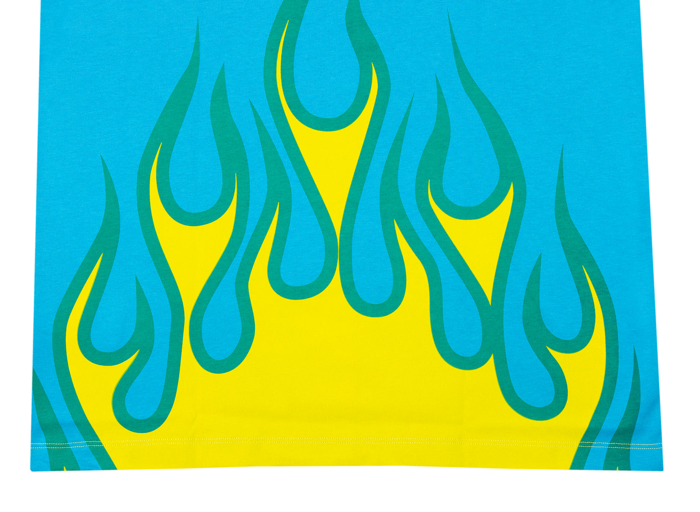 Just Don L/S Graphic Heavyweight Tee in Blue / Yellow