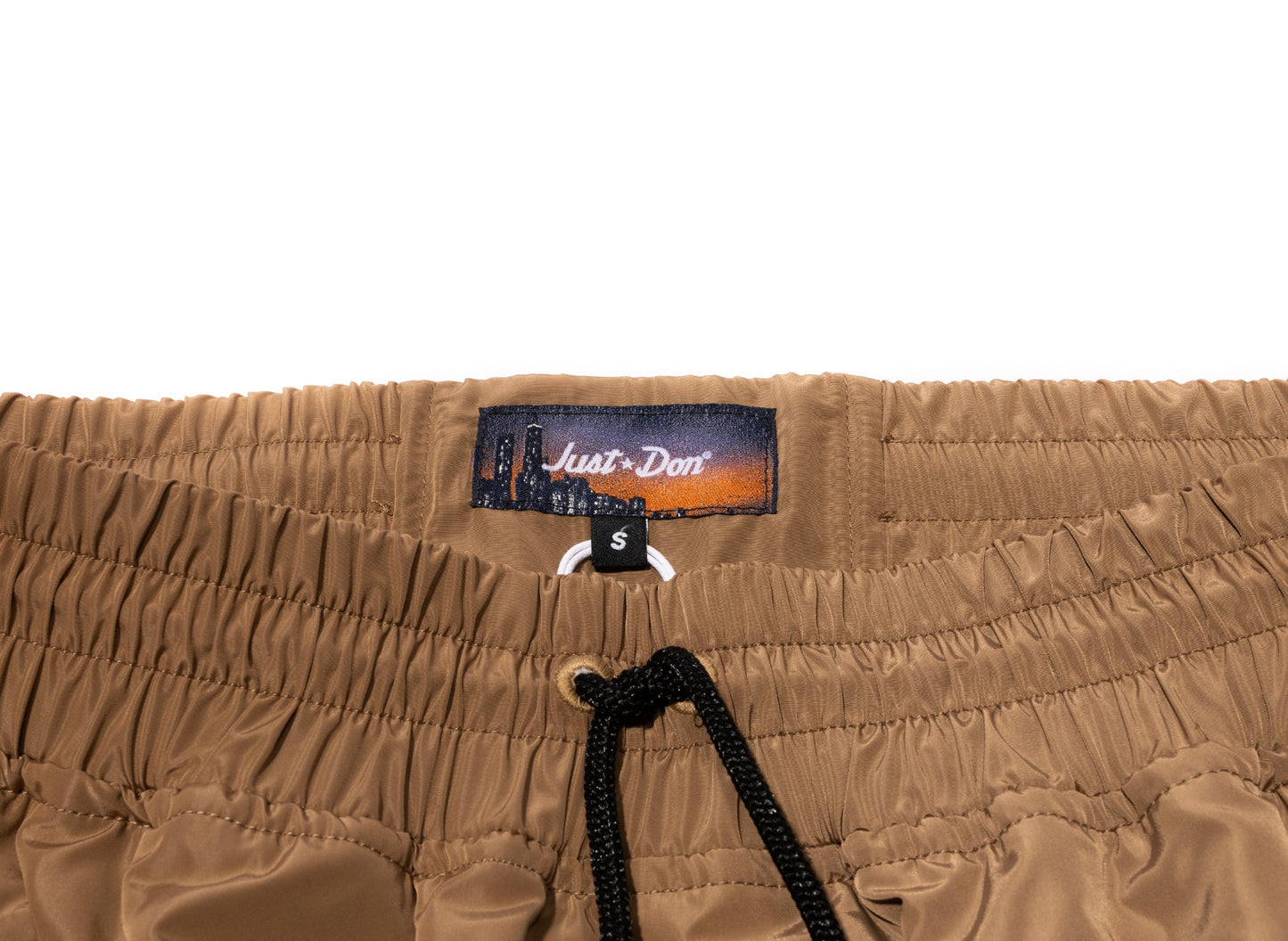 Just Don Polyester Trousers in Brown / Black