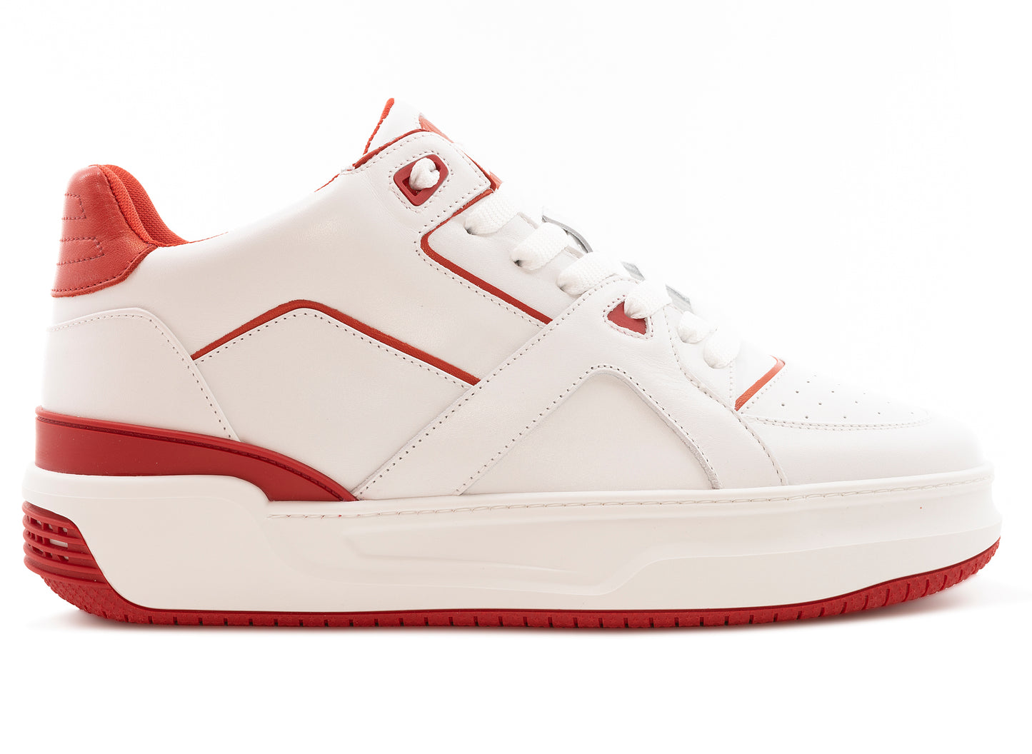Just Don WR Courtside JD3 Shoes in White / Red