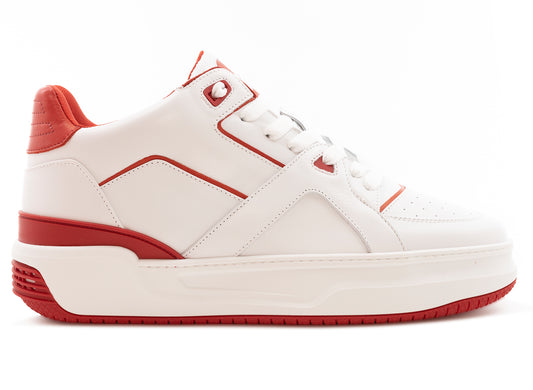 Just Don WR Courtside JD3 Shoes in White / Red
