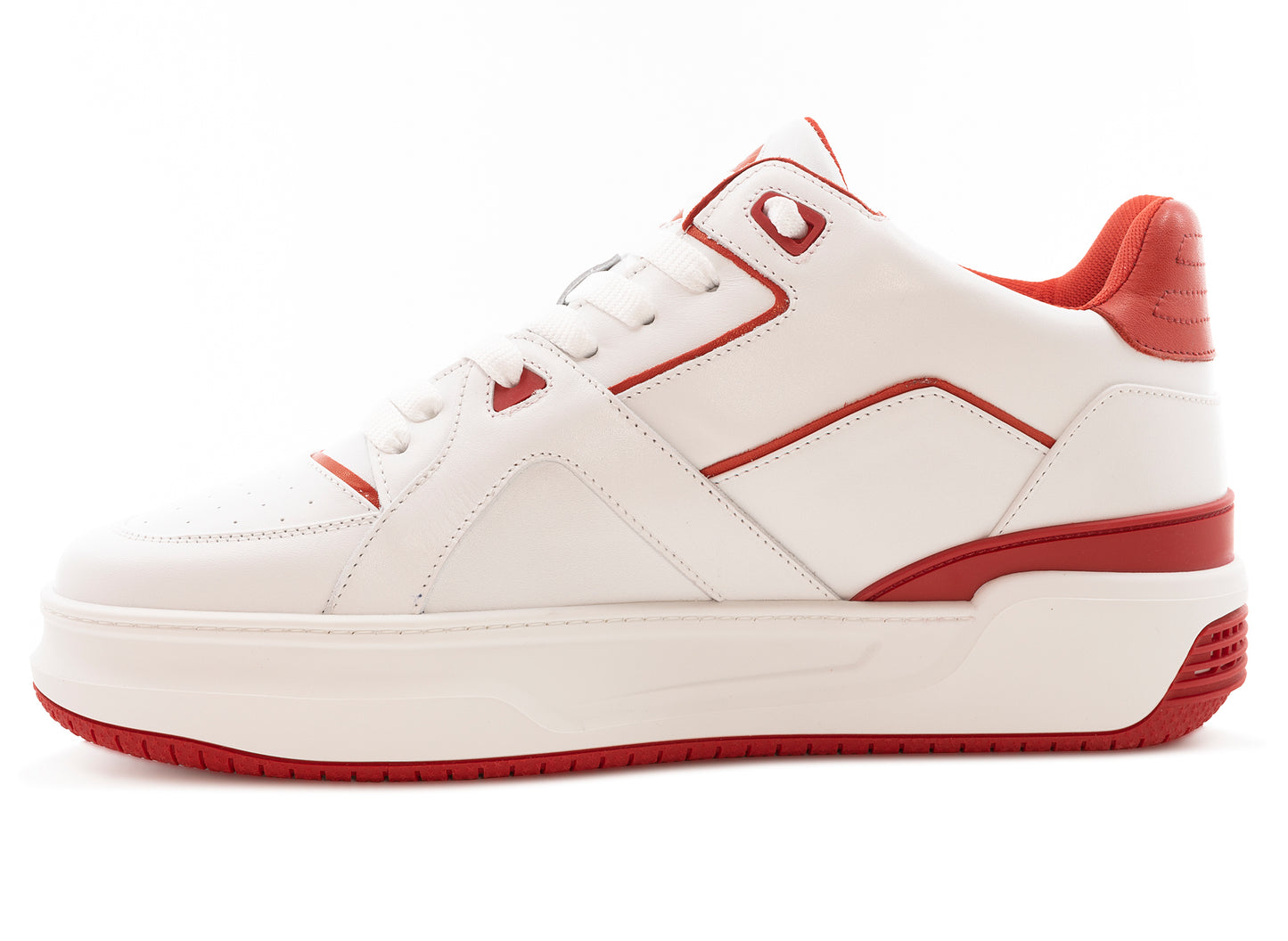 Just Don WR Courtside JD3 Shoes in White / Red