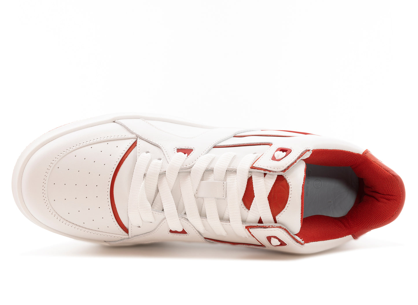 Just Don WR Courtside JD3 Shoes in White / Red