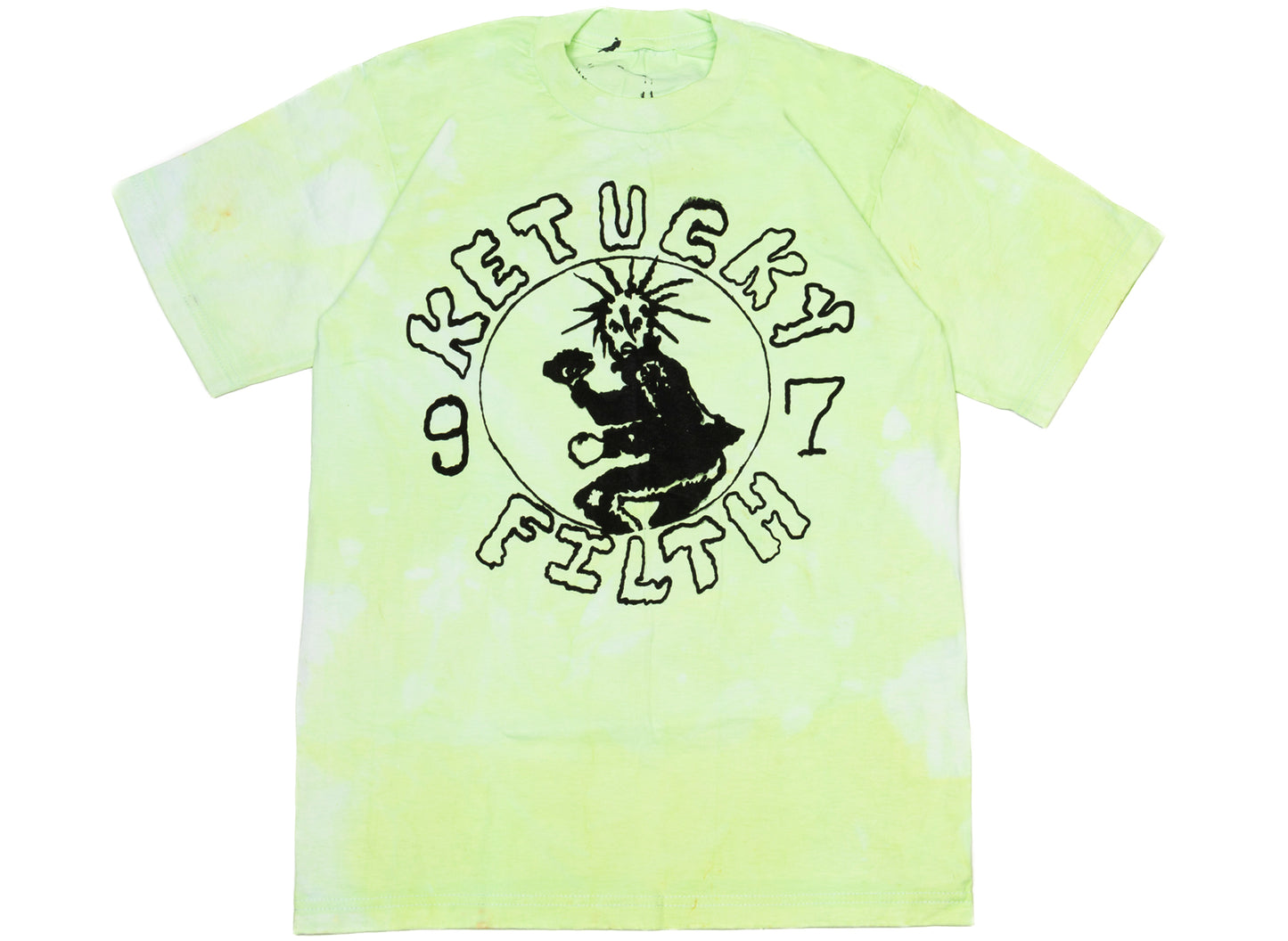 Kentucky Boy Tyler KY Filth Short Sleeve Tee in Green Tie Dye