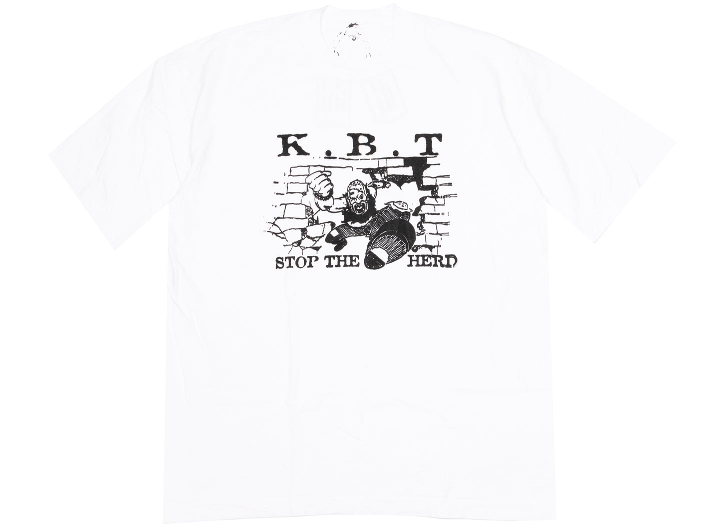 Kentucky Boy Tyler Stop The Herd Short Sleeve Tee in White