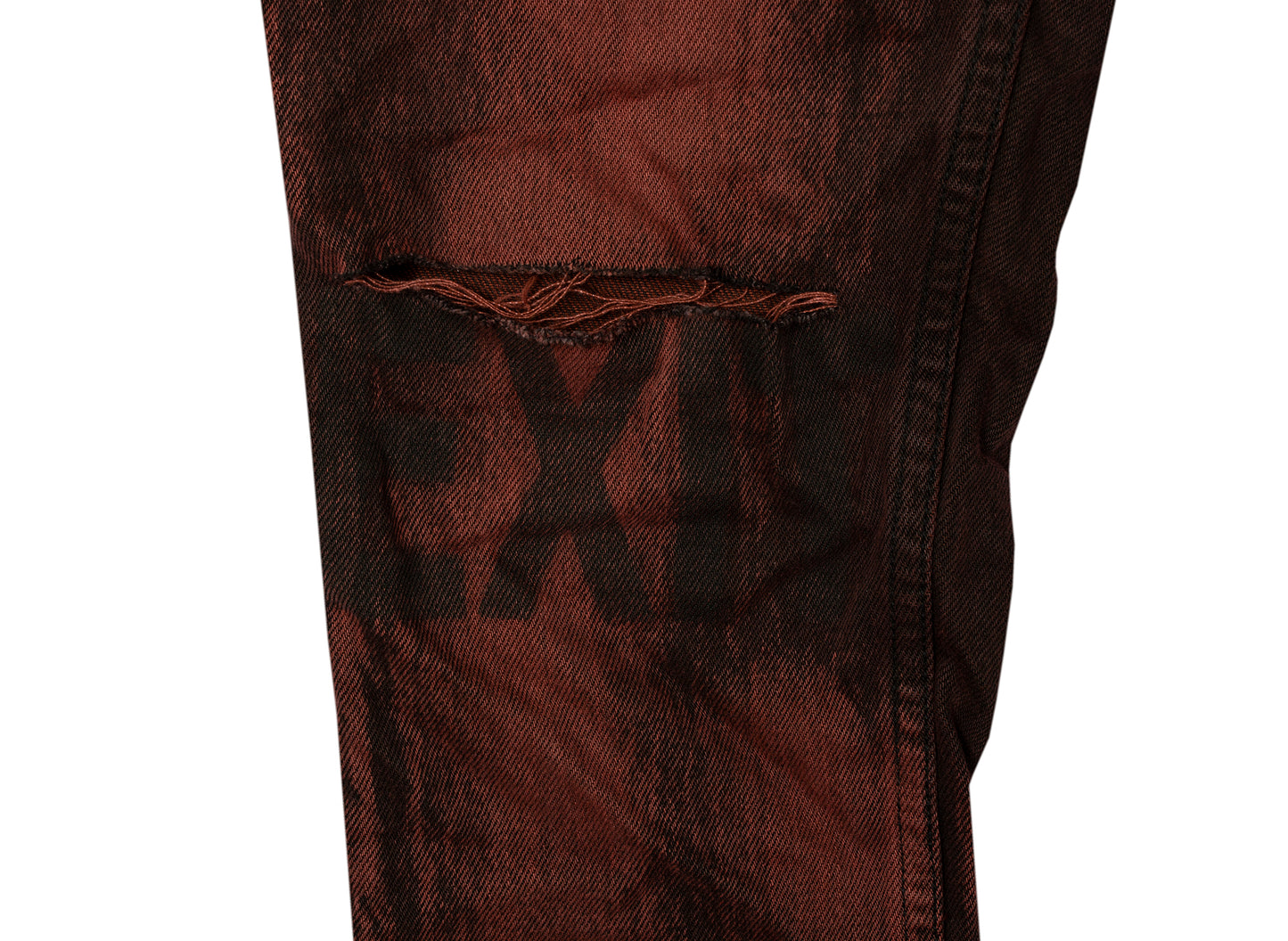 Ksubi Chitch Super Nature Jeans in Black / Red