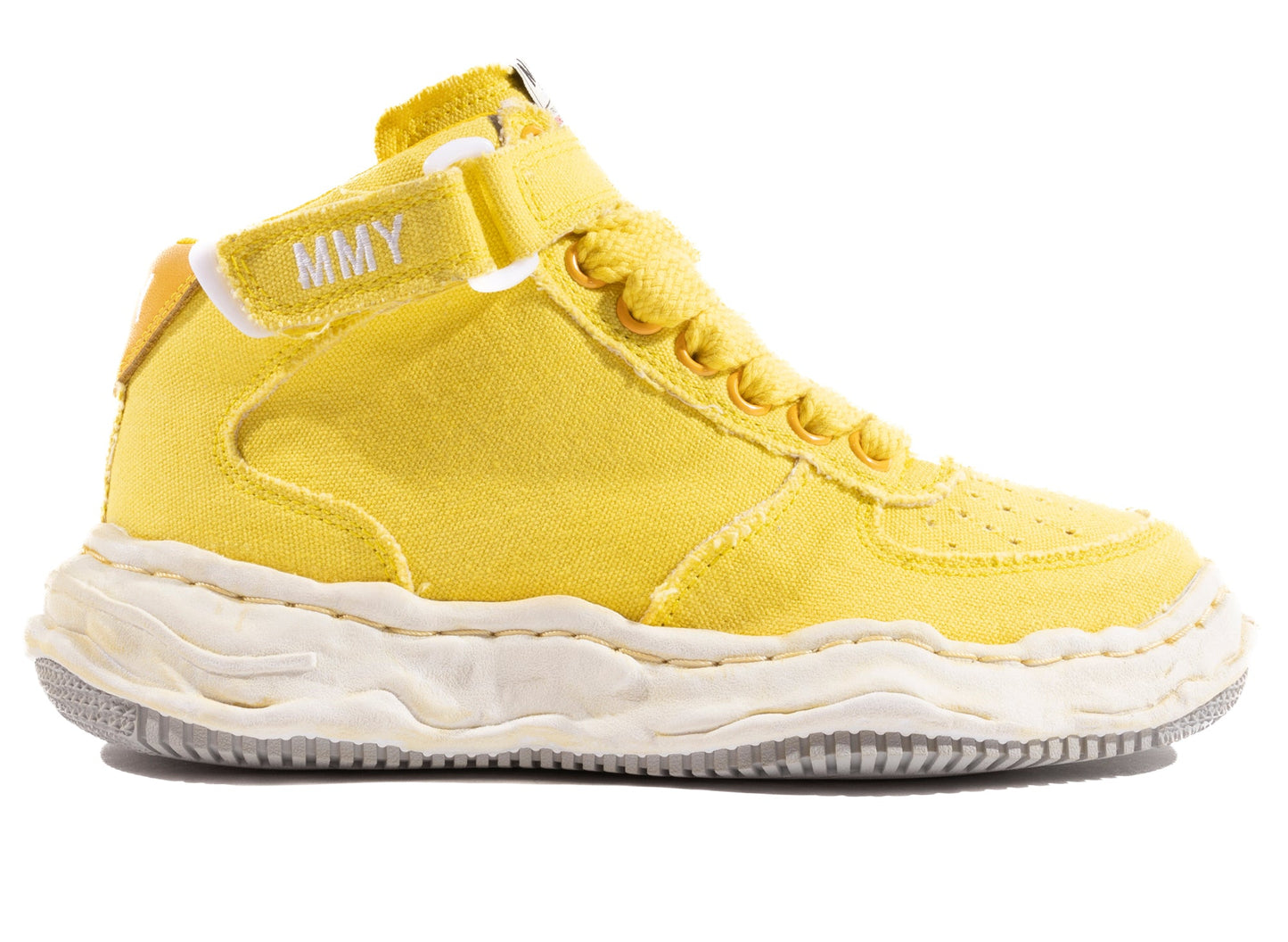 Zapatilla alta Maison Mihara Yasuhiro Canvas Wayne en amarillo